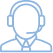 person with headset